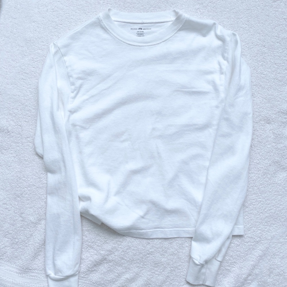 Brandy Melville White Longsleeve